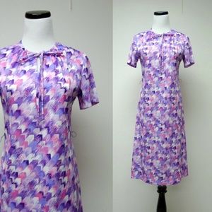 VTG 70s MARTI poly petite dress .  made in USA